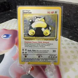 Pokemon TCG Snorlax 11/64 Jungle Set Unlimited WOTC Holo Rare Moderately Played - Image 1