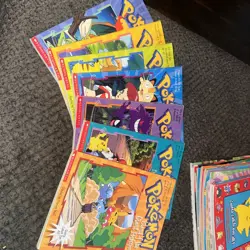 vintage 21 Book Lot pokemon paperback comic sticker tattoos drawing guide 90s - Image 3