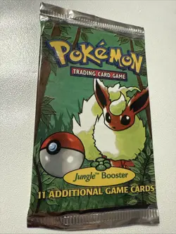 Pokemon 1999 Jungle Booster Pack Flareon Vintage Sealed - Image 1