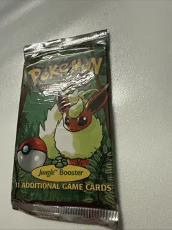 Pokemon 1999 Jungle Booster Pack Flareon Vintage Sealed - Image 3