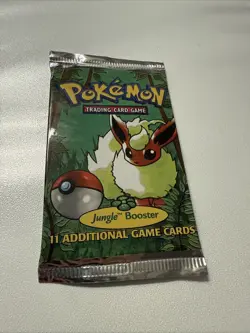 Pokemon 1999 Jungle Booster Pack Flareon Vintage Sealed - Image 4