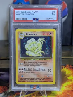 Pokemon TCG Ninetales Holo PSA 7 Near Mint Base Set 12/102 - Image 1
