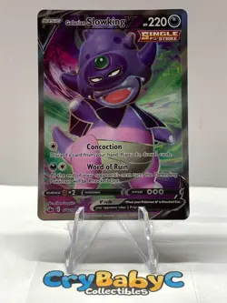 Pokemon Galarian Slowking V 178/198 Chilling Reign Sword & Shield FULL ART - Image 1
