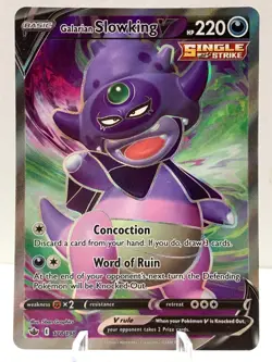 Pokemon Galarian Slowking V 178/198 Chilling Reign Sword & Shield FULL ART - Image 2