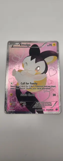 Pokemon Emolga RC23/RC25 Legendary Treasures Radiant Collection Full Art Holo LP - Image 1