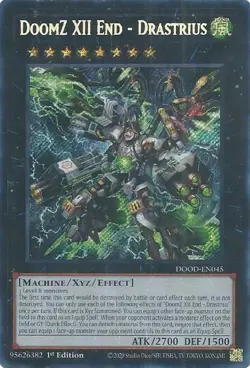 YuGiOh DoomZ XII End - Drastrius Secret Rare 1st Edition NM (DOOD) - Image 1