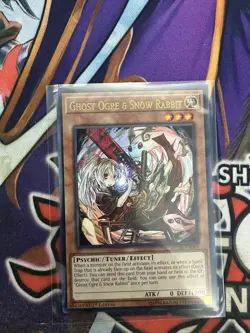 Yugioh Ghost Ogre & Snow Rabbit DUDE-EN001 Ultra Rare Alt Art 1st Ed NM - Image 1