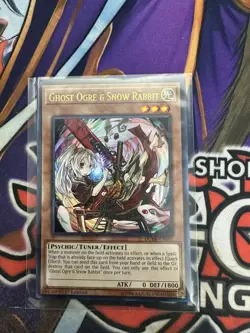 Yugioh Ghost Ogre & Snow Rabbit DUDE-EN001 Ultra Rare Alt Art 1st Ed NM - Image 2