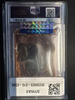 2002 Yu-Gi-Oh! Blue-Eyes White Dragon PSA 9 Mint #001 LOB - Image 2