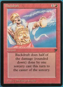 Backdraft Legends MINT Red Uncommon MAGIC GATHERING CARD (ID# 322753) ABUGames - Image 1