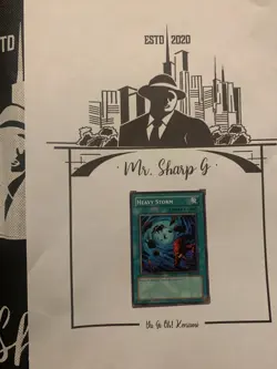 HEAVY STORM - 1st EDITION SD1-EN016 ENGLISH Yu-Gi-Oh! CARD COMMON KONAMI - Image 1