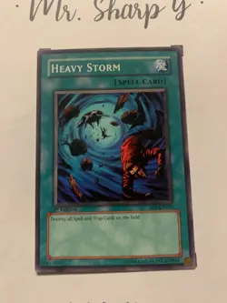 HEAVY STORM - 1st EDITION SD1-EN016 ENGLISH Yu-Gi-Oh! CARD COMMON KONAMI - Image 5