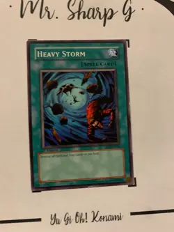 HEAVY STORM - 1st EDITION SD1-EN016 ENGLISH Yu-Gi-Oh! CARD COMMON KONAMI - Image 3