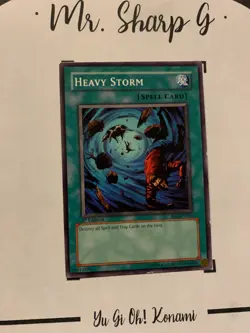 HEAVY STORM - 1st EDITION SD1-EN016 ENGLISH Yu-Gi-Oh! CARD COMMON KONAMI - Image 4