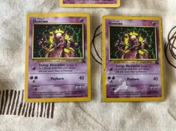 Pokemon Mew & Mewtwo x 2 Black Star Promo TCG Card Wizards of the Coast - Image 3