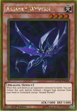 Assault Wyvern - MVP1-ENG03 - Gold Rare - 1st Edition Near Mint Yugioh! Card - Image 1