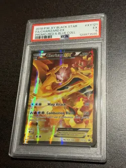 Pokemon 2016 Charizard EX Full Art Holo Black Star Promo Card XY121 PSA 5 - Image 1