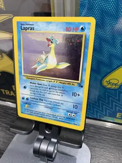 Pokemon TCG Lapras Fossil Holo Card 10/62 #97 - Image 3