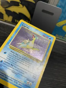 Pokemon TCG Lapras Fossil Holo Card 10/62 #97 - Image 5