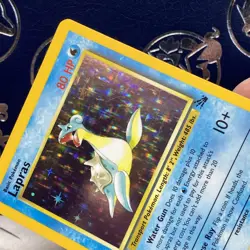 1999 Fossil Set Lapras Holo #10/62 Rare WOTC Pokemon Card NM - Image 3