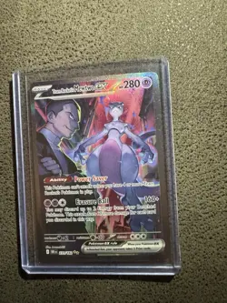 Pokemon TCG Destined Rivals Team Rockets Mewtwo EX Card 231/182 - Image 2