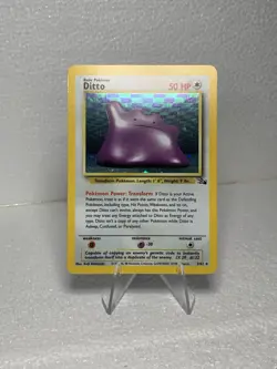 Ditto Fossil 3/62 Holo Rare Unlimited Near Mint NM Pokemon Card TCG - Image 1