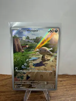 Paldean Wooper 102/094 Phantasmal Flames Illustration Rare Full Art Pokemon Card - Image 1