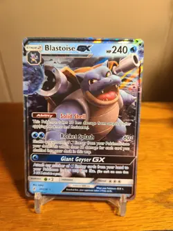 Pokemon TCG Blastoise GX Holo Ultra Rare Card Unbroken Bonds 35/214 - Image 1