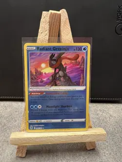 Pokemon TCG Radiant Greninja Holo Card Astral Radiance 046/189 2022 Radiant Rare - Image 1