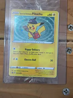 Sealed Special Delivery Pikachu SWSH074 SWSH: Sword & Shield Promo Cards Holo - Image 2