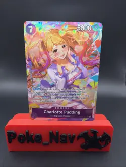 One Piece Card Game Charlotte Pudding (Alternate Art) PRB02-010 SR NM English - Image 1