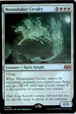 Moonshaker Cavalry Wilds of Eldraine WOE Foil NM - Image 1