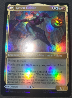 MTG Marvel's Spider-Man Prerelease Promo Foil Norman Osborn (NM) - Image 2