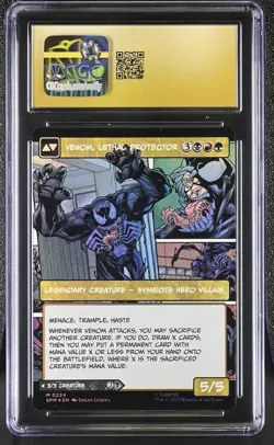 EDDIE BROCK Marvel's Spider-Man Borderless Foil Mythic CGC Pristine 10 MTG - Image 2