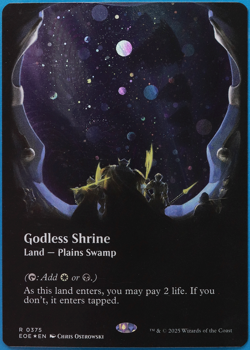 Godless Shrine (Borderless Galaxy 375) FOIL Edge of Eternities NM (507152) - Image 1