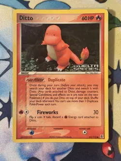 Pokemon Card - Ditto Charmander Delta Species 37/113 Reverse Holo Stamped - Image 1