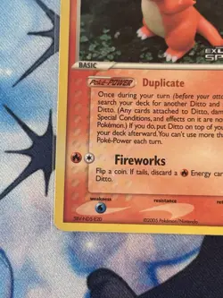 Pokemon Card - Ditto Charmander Delta Species 37/113 Reverse Holo Stamped - Image 5