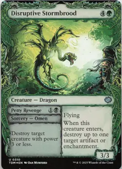 Disruptive Stormbrood (Showcase) - FOIL - U Tarkir: Dragonstorm 310 - MTG - Image 1