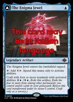 MTG THE ENIGMA JEWEL EXC - IL GIOIELLO DELL’ENIGMA 55 - LCI - MAGIC - Image 1