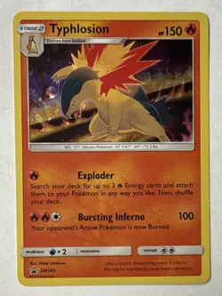 Pokemon Typhlosion SM185 Cosmos Holo Black Star Promo Unbroken Bonds Ungraded - Image 1