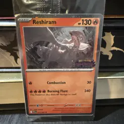 Reshiram 017/094 - Holo Rare - Pokemon: Phantasmal Flames - NM B&N Sealed Promo - Image 3