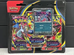 Pokemon TCG Mega Evolution Phantasmal Flames 3 Pack Blister Sneasel Promo NEW ?? - Image 1