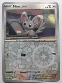 Minccino 125/159 JTG SV09: Journey Together Common Reverse Holo NM Pokemon TCG - Image 1