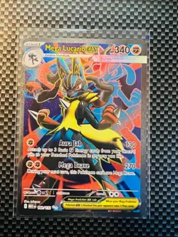 Pokemon Mega Lucario ex 160/132 Mega Evolution Full Art 2025 Near Mint - Image 1