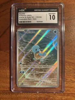 Squirtle 170/165 Scarlet & Violet 151 CGC 10 Gem Mint Graded Pokemon Card - Image 1