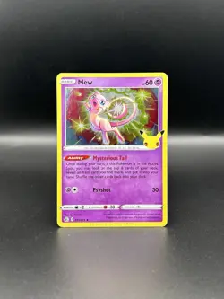 Pokemon TCG Celebrations - Mew #11 - Holographic Rare - Near Mint - Image 1