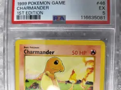 1999 Pokemon 1st edition base set Charmander 46/102 PSA 5 EX - Image 4