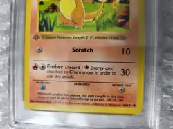 1999 Pokemon 1st edition base set Charmander 46/102 PSA 5 EX - Image 5