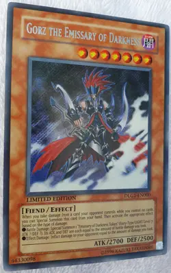 Yugioh 1x Gorz the Emissary of Darkness DLG1-EN000 Secret Rare Limited Ed NM - Image 5