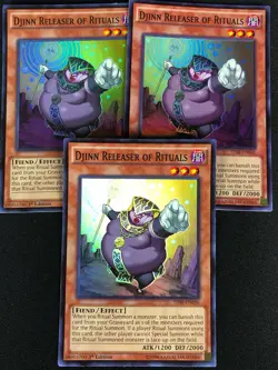 YUGIOH DJINN RELEASER OF RITUAL THSF-EN036 1ST SUPER X3 (NM) - Image 1